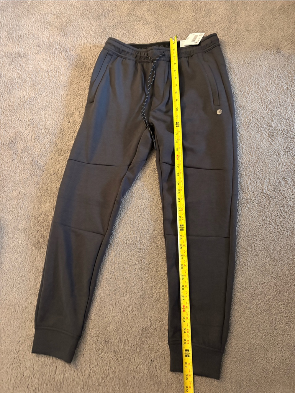 American Age Black Athletic Jogger Pants with Drawstring